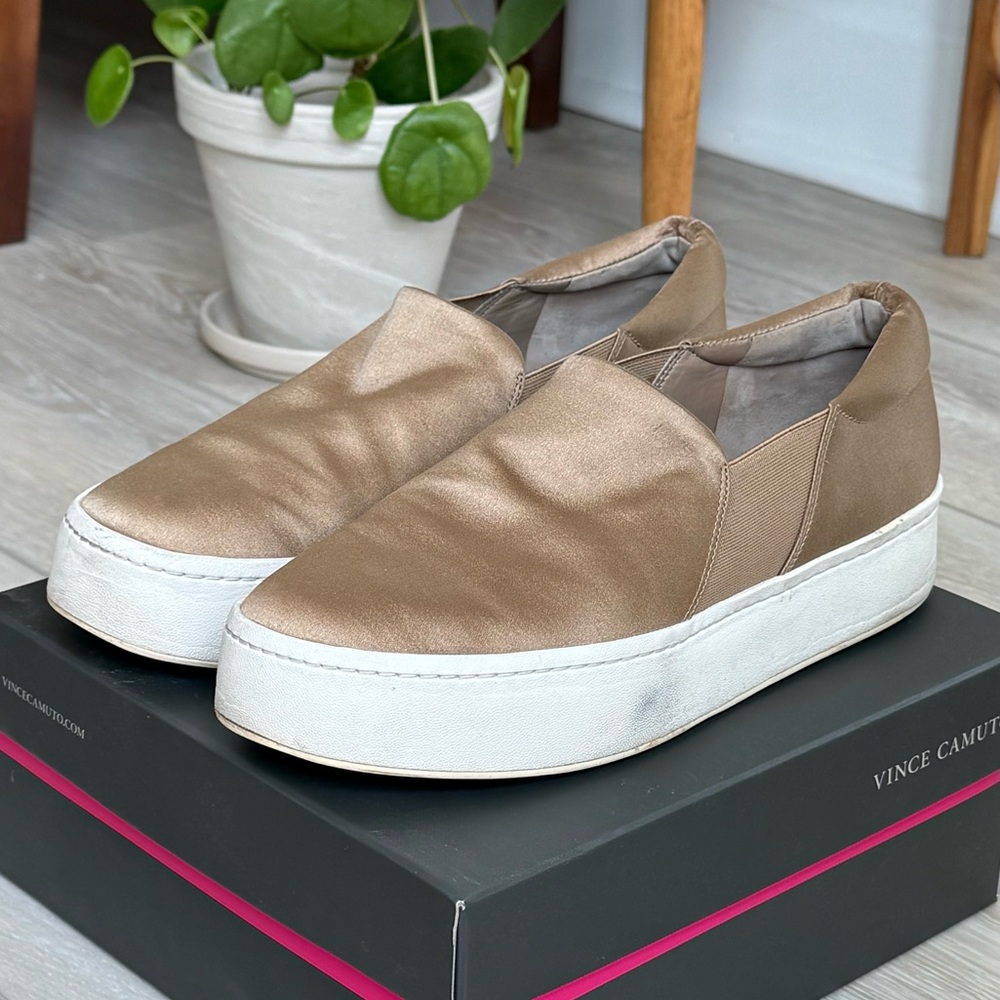 Vince Camuto | Soft Gold/Bronze Slip-On Sneakers